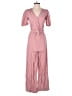 BCBGeneration Solid Pink Jumpsuit Size S - photo 1