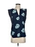 J.Crew 100% Polyester Blue Sleeveless Blouse Size 00 - photo 1