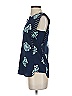 J.Crew 100% Polyester Blue Sleeveless Blouse Size 00 - photo 5