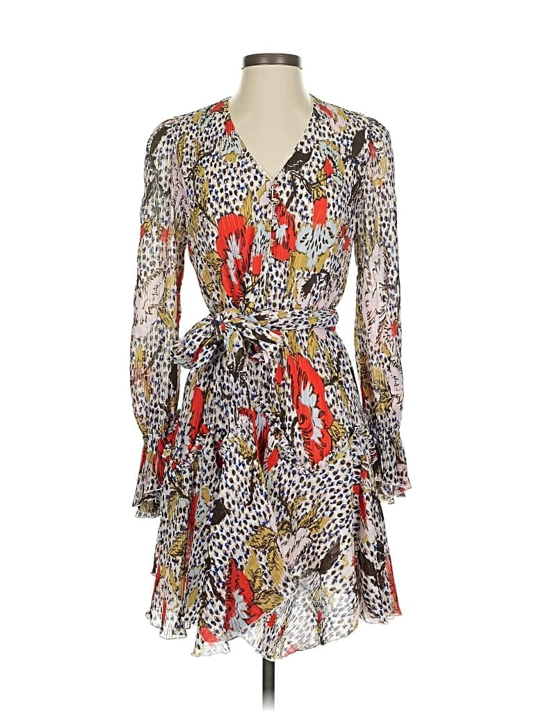 Pre-owned Diane Von Furstenberg Cocktail Dress In Silver