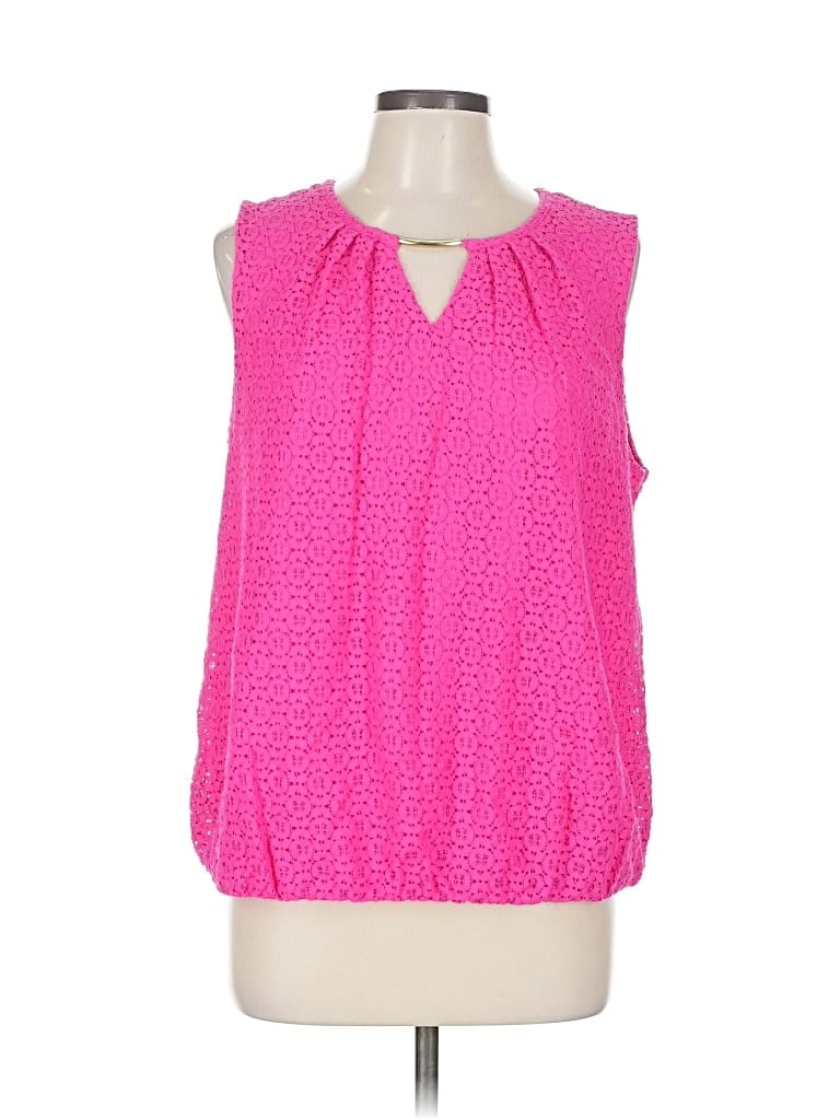 Pre-owned Liz Claiborne Sleeveless Blouse In Pink