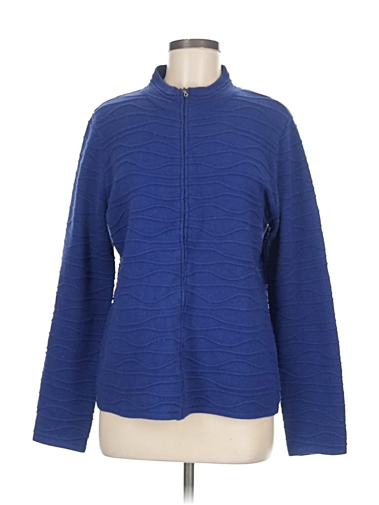 Pre-owned Coldwater Creek Cardigan Sweater In Blue