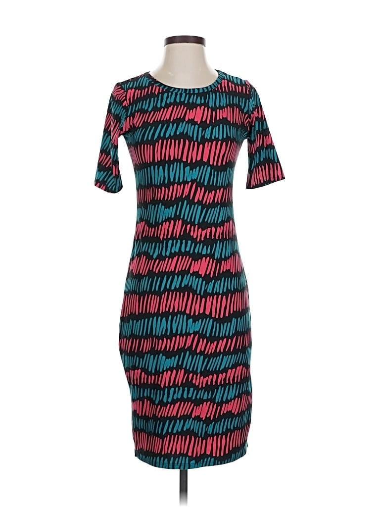 Pre-owned Lularoe Casual Dress In Blue