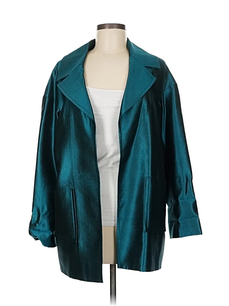 ST. JOHN COUTURE Pre-owned Wool Coat In Blue