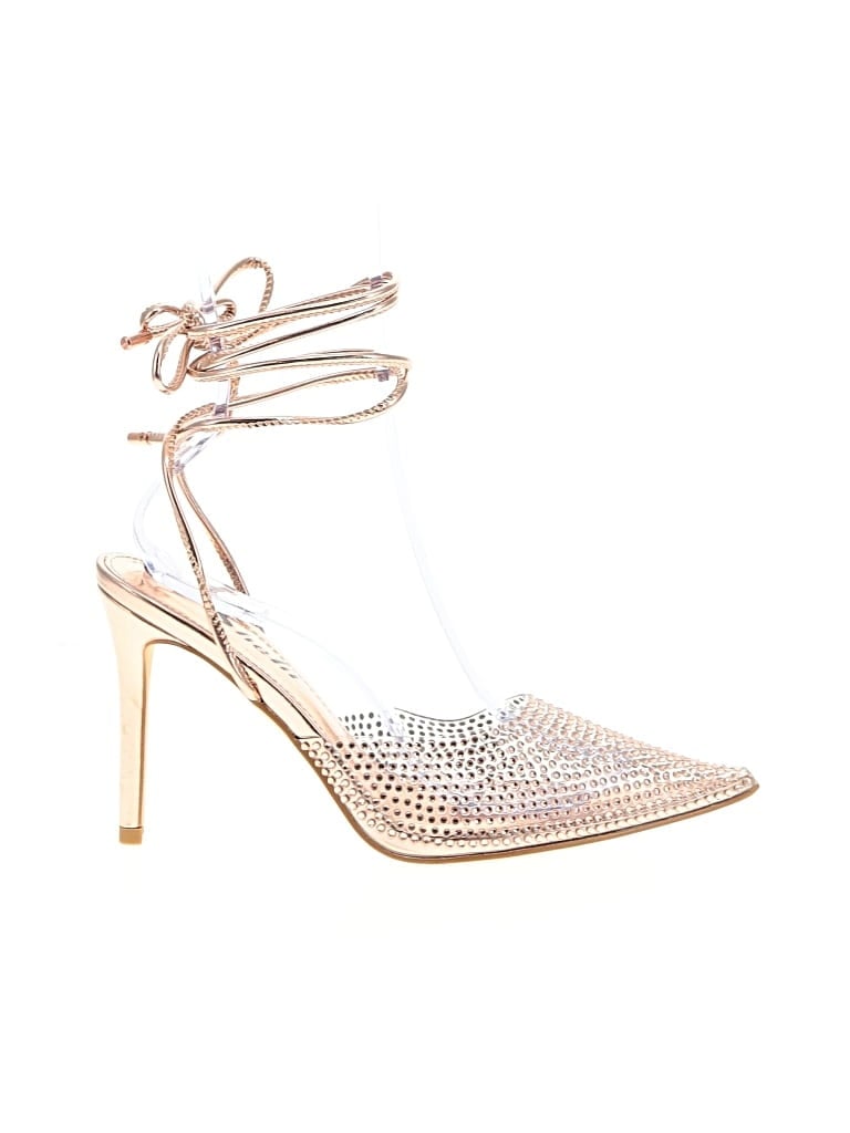 SHEIN Pre-owned Heels In Gold
