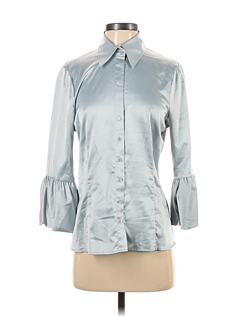 BCBGMAXAZRIA Pre-owned 3/4 Sleeve Blouse In Silver