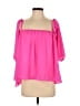 Necessary Objects 100% Polyester Pink 3/4 Sleeve Blouse Size S - photo 1