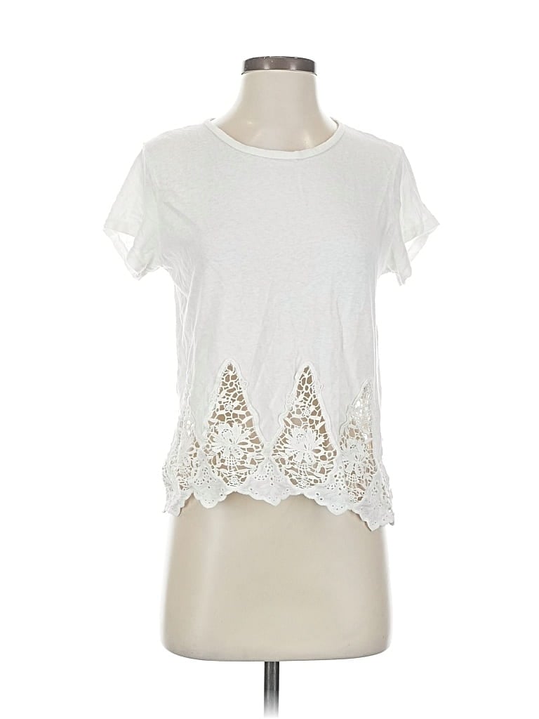 Pre-owned Abercrombie & Fitch Short Sleeve T-shirt In White