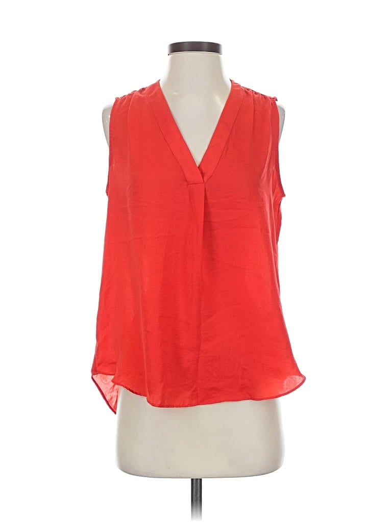 Pre-owned Alex & Lili Sleeveless Blouse In Red