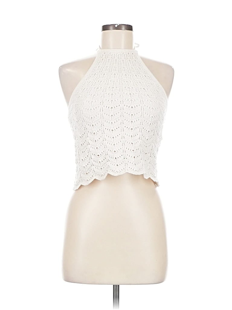 OLIVE & OAK Pre-owned Sleeveless Blouse In White