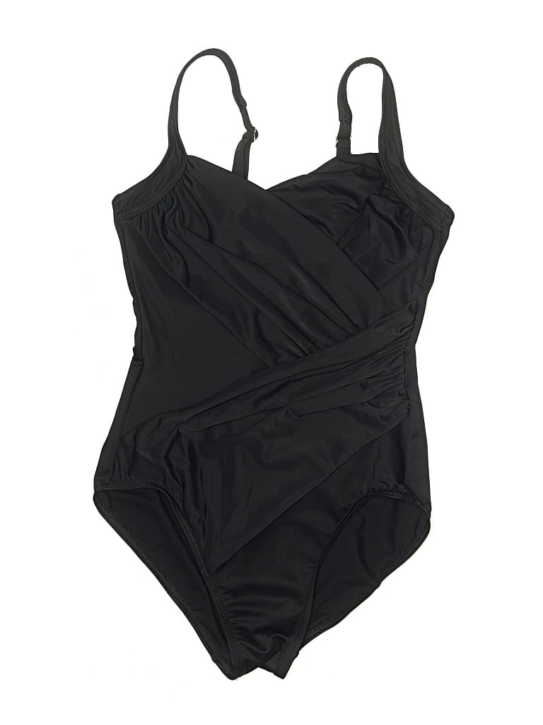 Pre-owned Miraclesuit One Piece Swimsuit In Black