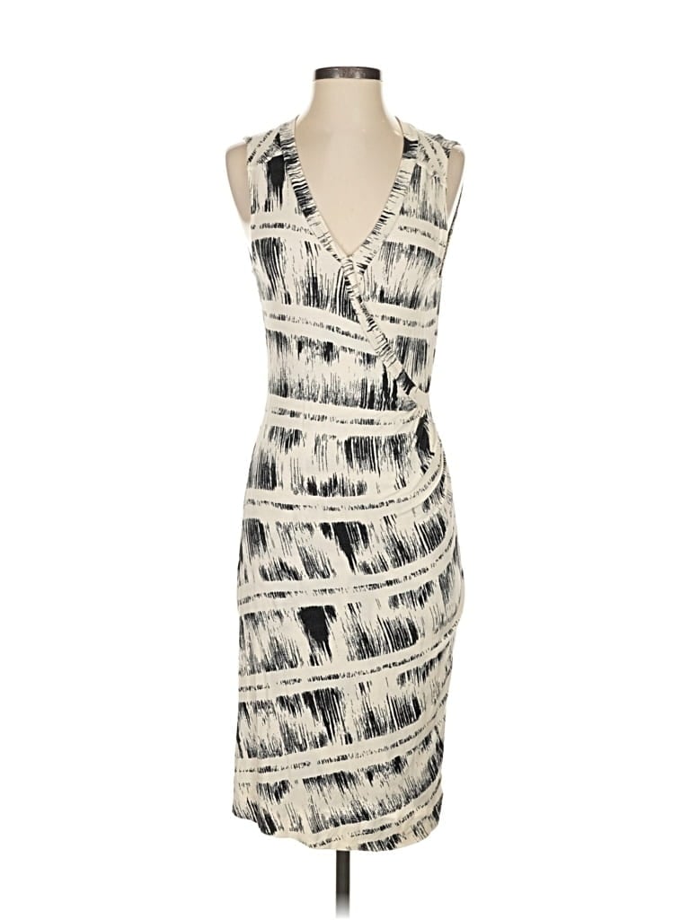 Pre-owned Deletta Cocktail Dress In White