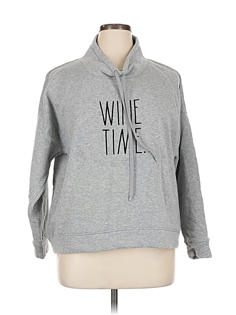 Pre-owned Rae Dunn Sweatshirt In Gray