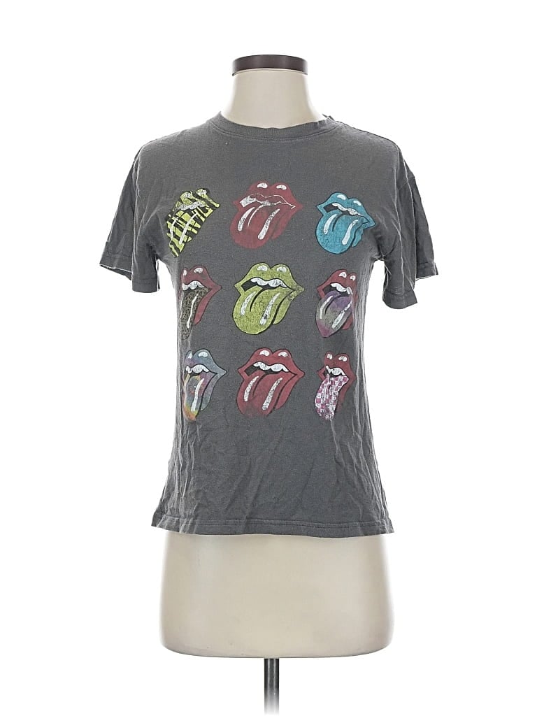 THE ROLLING STONES Pre-owned Short Sleeve T-shirt In Gray