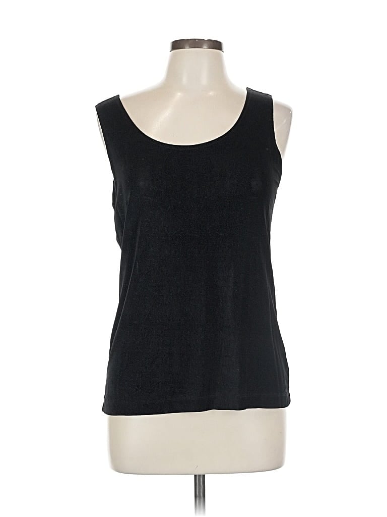 Pre-owned Travelers By Chico's Sleeveless T-shirt In Black