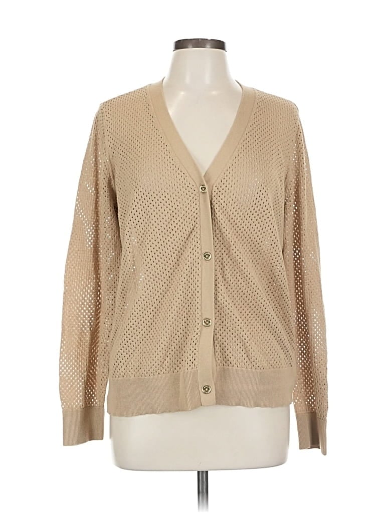 Pre-owned Michael Michael Kors Cardigan Sweater In Brown