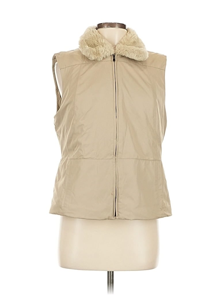 Pre-owned Ann Taylor Vest In White