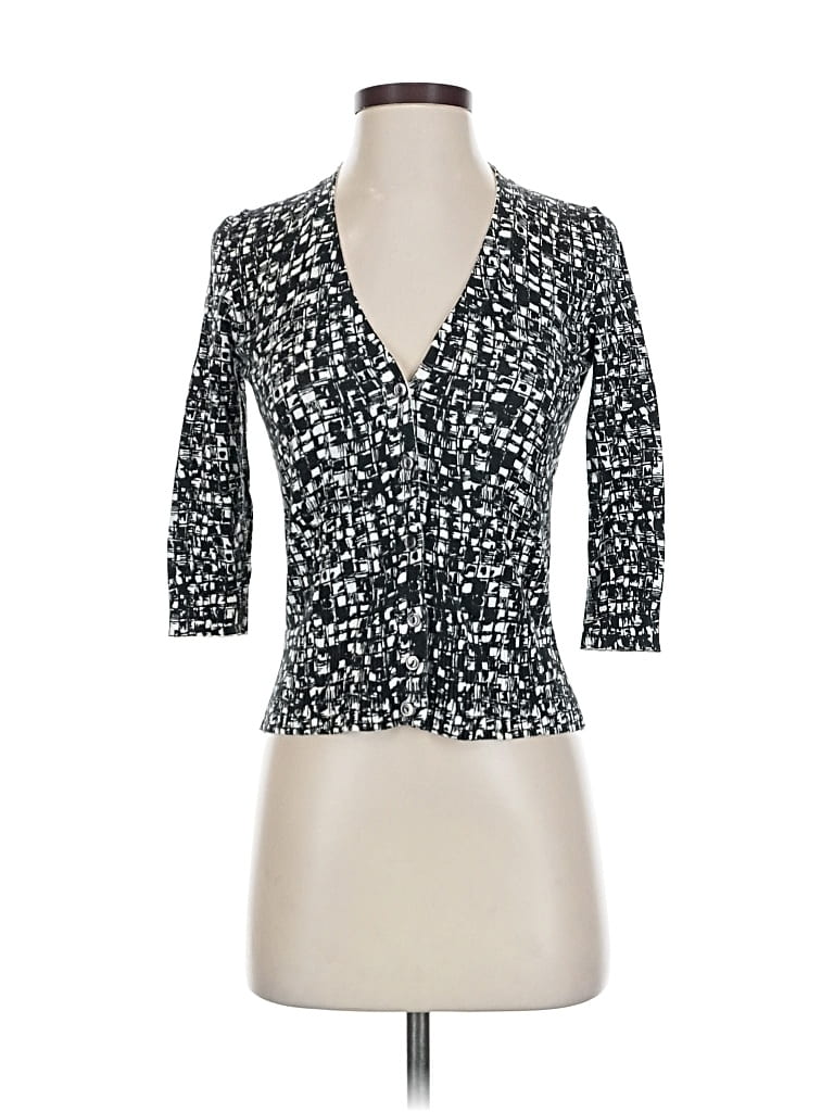 Pre-owned Ann Taylor Cardigan Sweater In Black