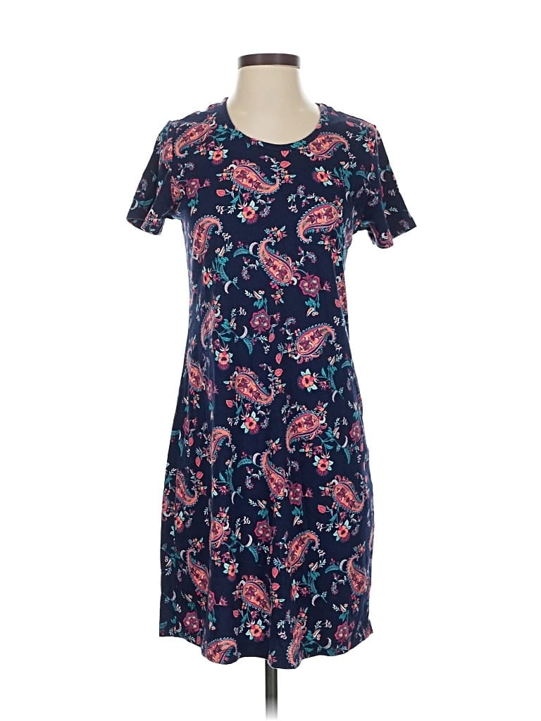 Pre-owned Lands' End Casual Dress In Blue