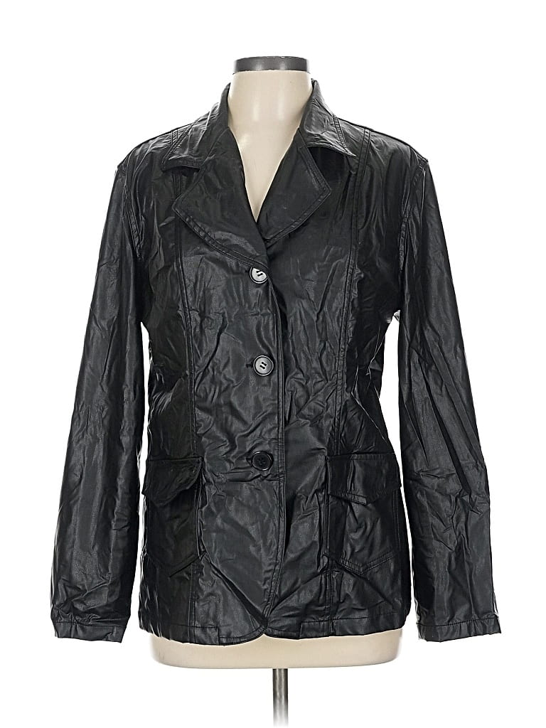 Pre-owned No Boundaries Raincoat In Black