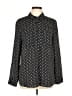 Premise Studio 100% Polyester Polka Dots Black Long Sleeve Blouse Size L - photo 1