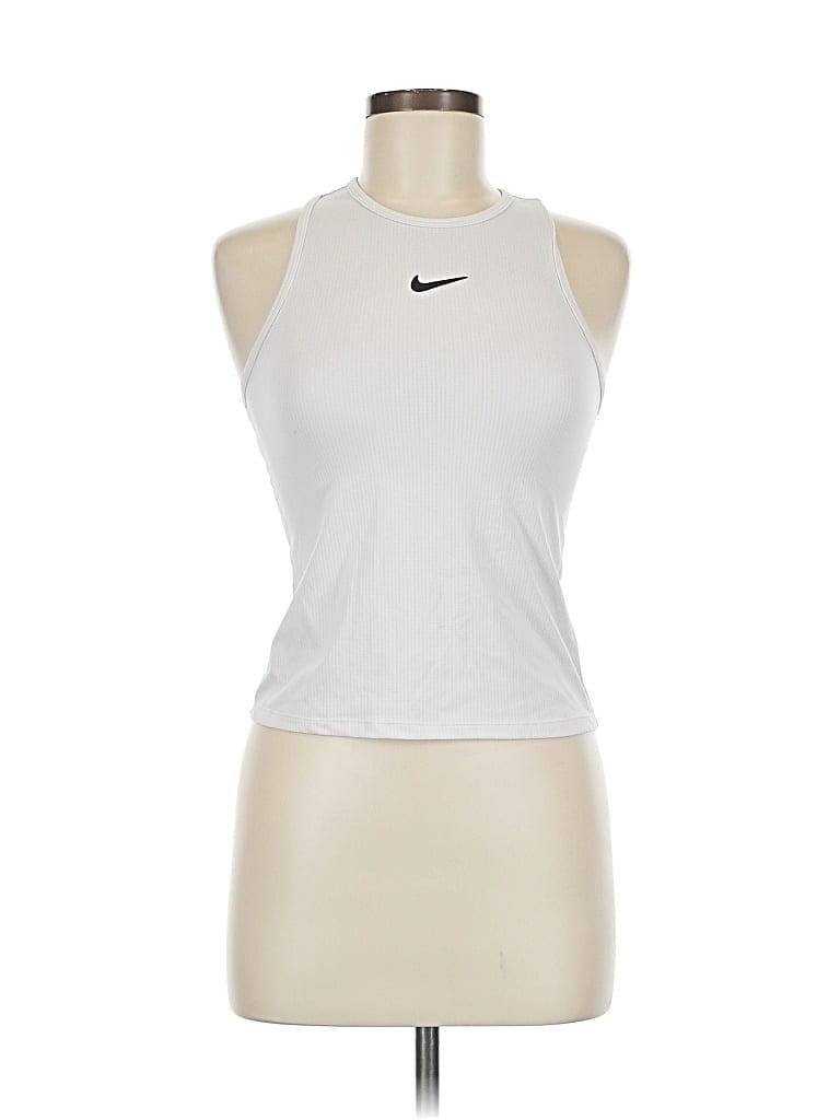 NIKE Pre-owned Active Tank Top In Silver