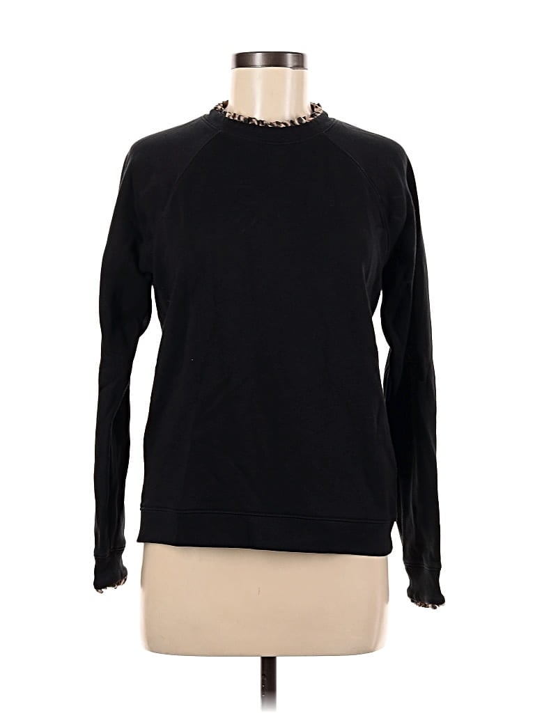 Pre-owned J.crew Factory Store Pullover Sweater In Black