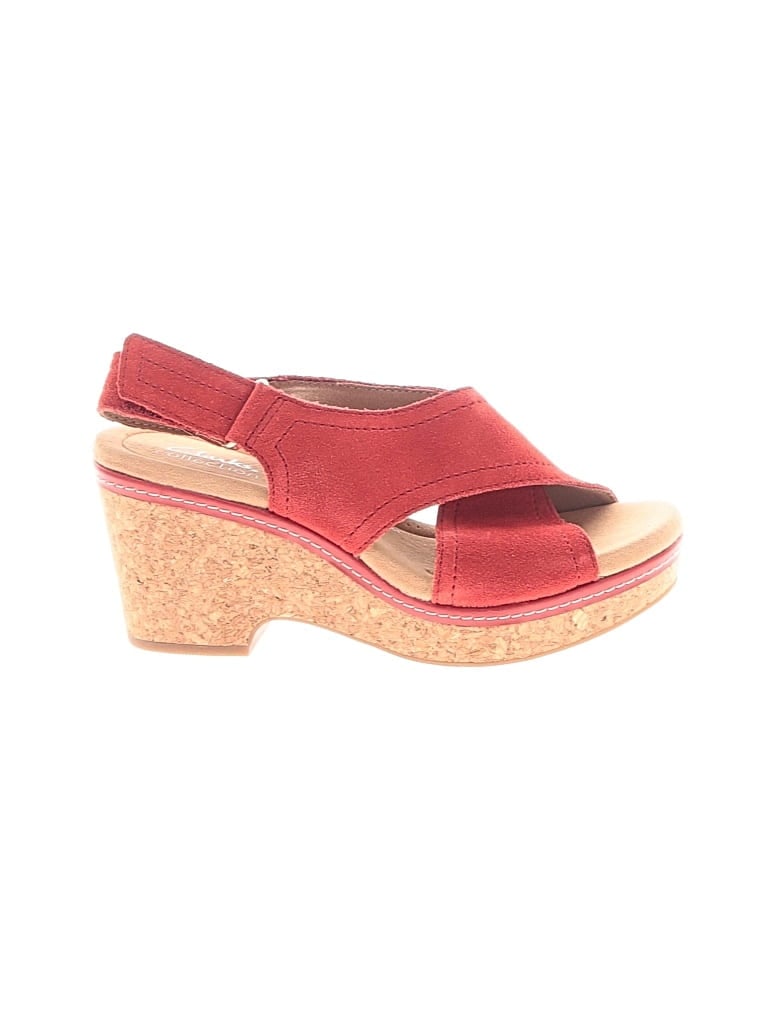 CLARKS Pre-owned Wedges In Red