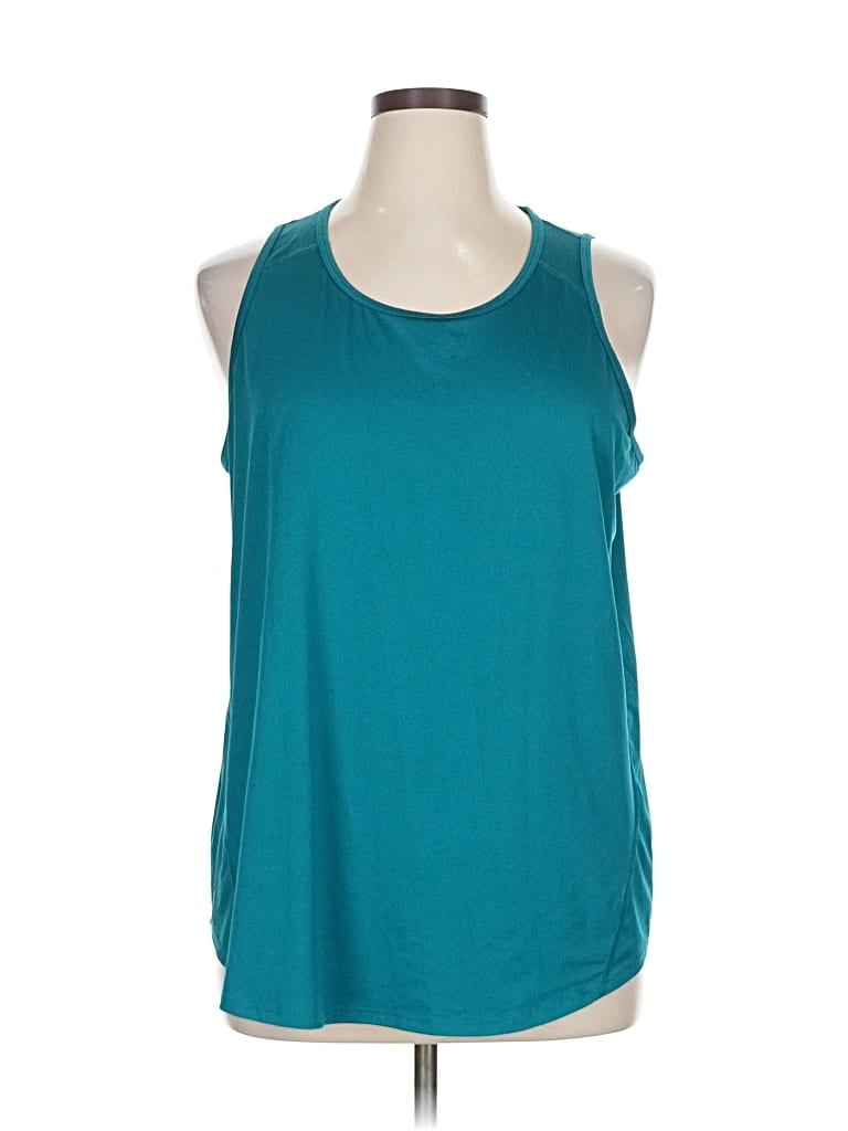 Pre-owned Tek Gear Sleeveless Blouse In Blue