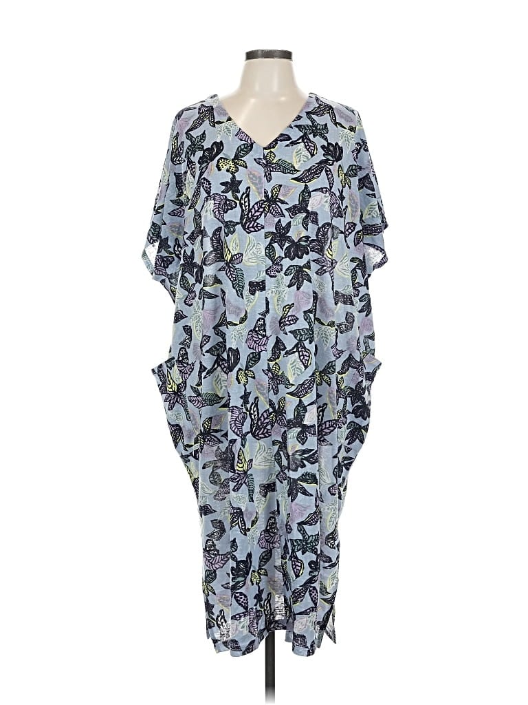 Pre-owned Logo By Lori Goldstein Casual Dress In Blue