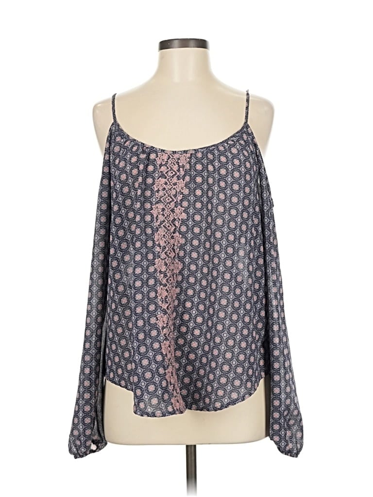 XHILARATION Pre-owned Sleeveless Blouse In Gray