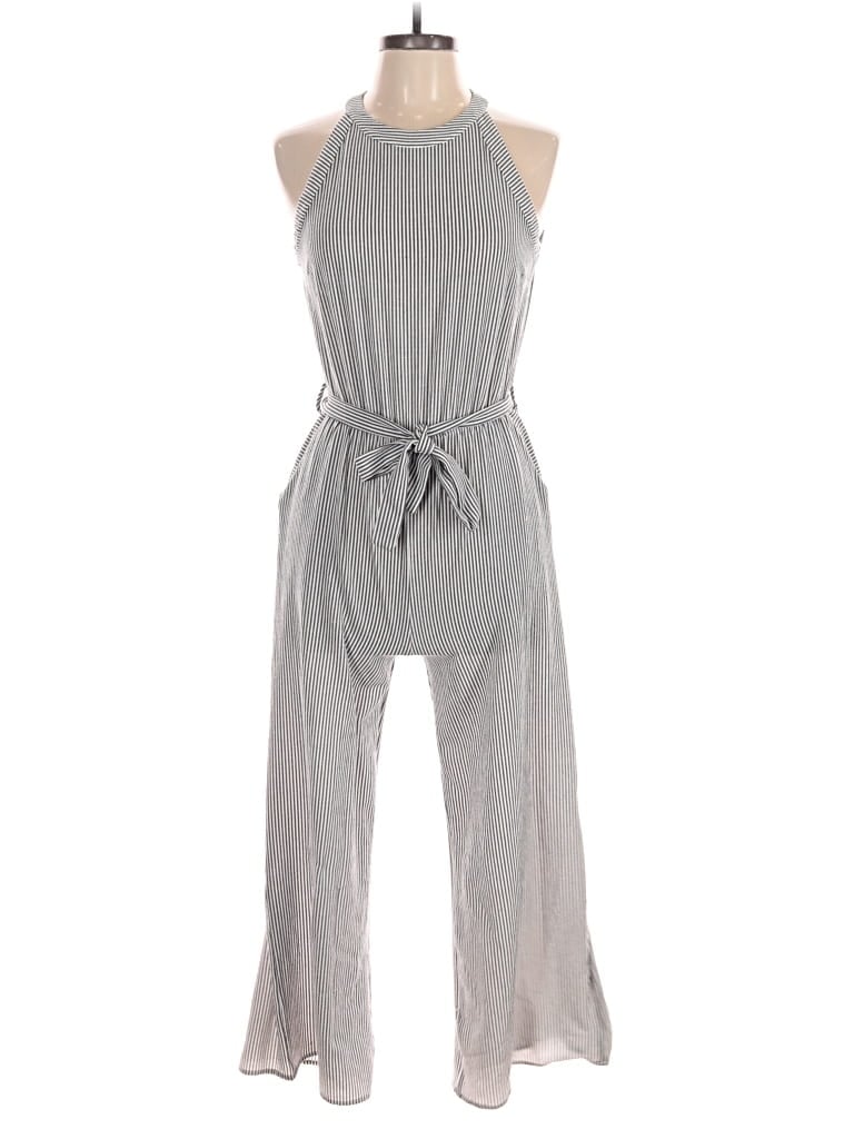Pre-owned Monteau Jumpsuit In Gray