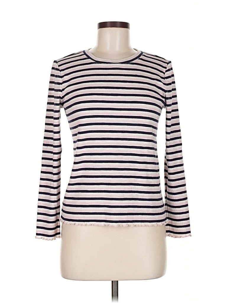 Pre-owned Ann Taylor Loft 3/4 Sleeve T-shirt In White