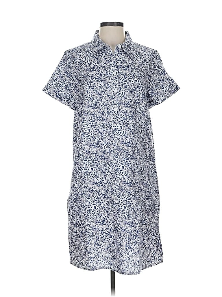 Pre-owned Garnet Hill Casual Dress In Blue