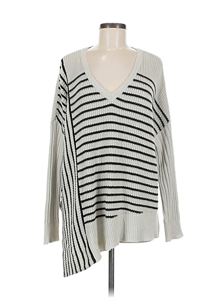 Pre-owned A.n.a. A New Approach Pullover Sweater In Silver