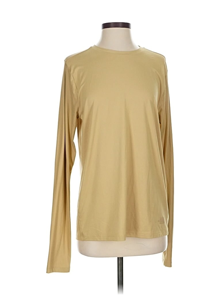 THE NORTH FACE Pre-owned Long Sleeve T-shirt In Gold