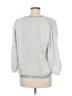 Diane Freis 100% Polyester Silver Black 3/4 Sleeve Blouse Size M (estimated) - photo 2