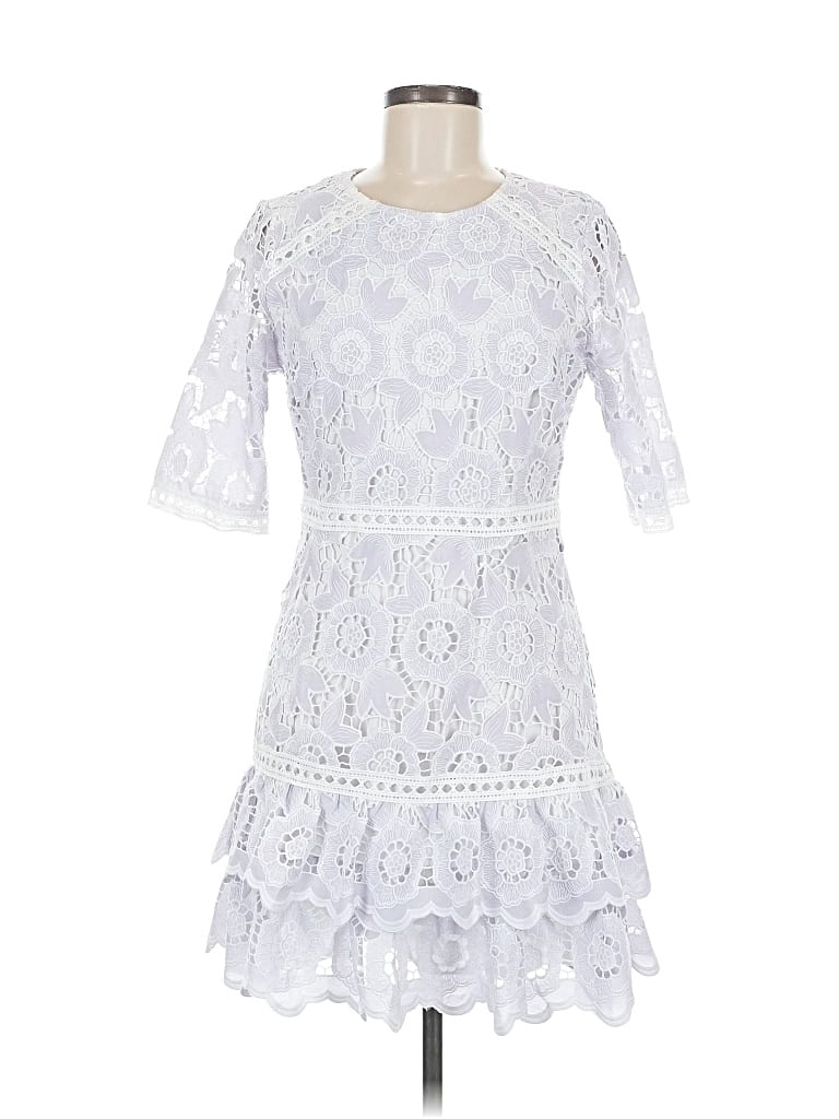 Pre-owned Just Me Cocktail Dress In White