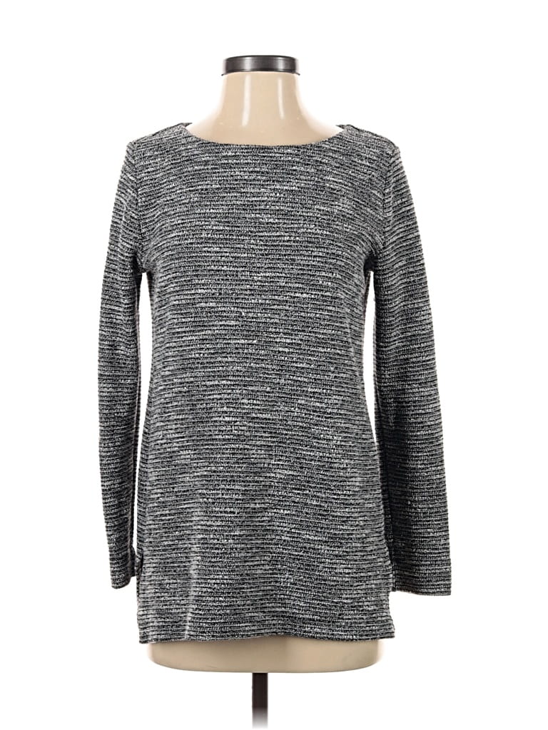 Pre-owned Ann Taylor Loft Pullover Sweater In Gray