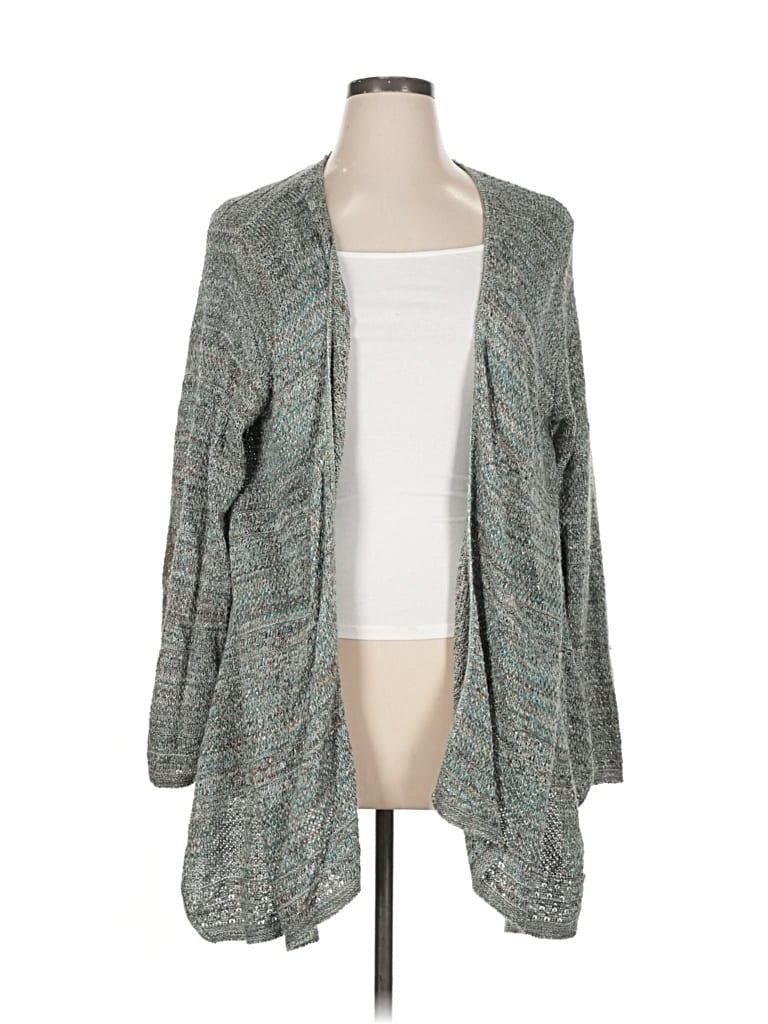 Pre-owned Liz & Me Cardigan Sweater In Gray