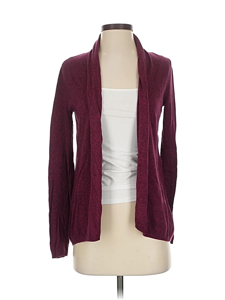 Pre-owned Express Cardigan Sweater In Burgundy