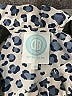 Devon Baer 100% Silk Animal Print Blue 3/4 Sleeve Silk Top Size XS - photo 7
