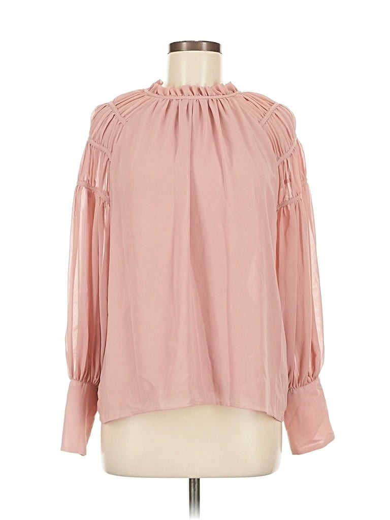 ANN TAYLOR Pre-owned Long Sleeve Blouse In Pink