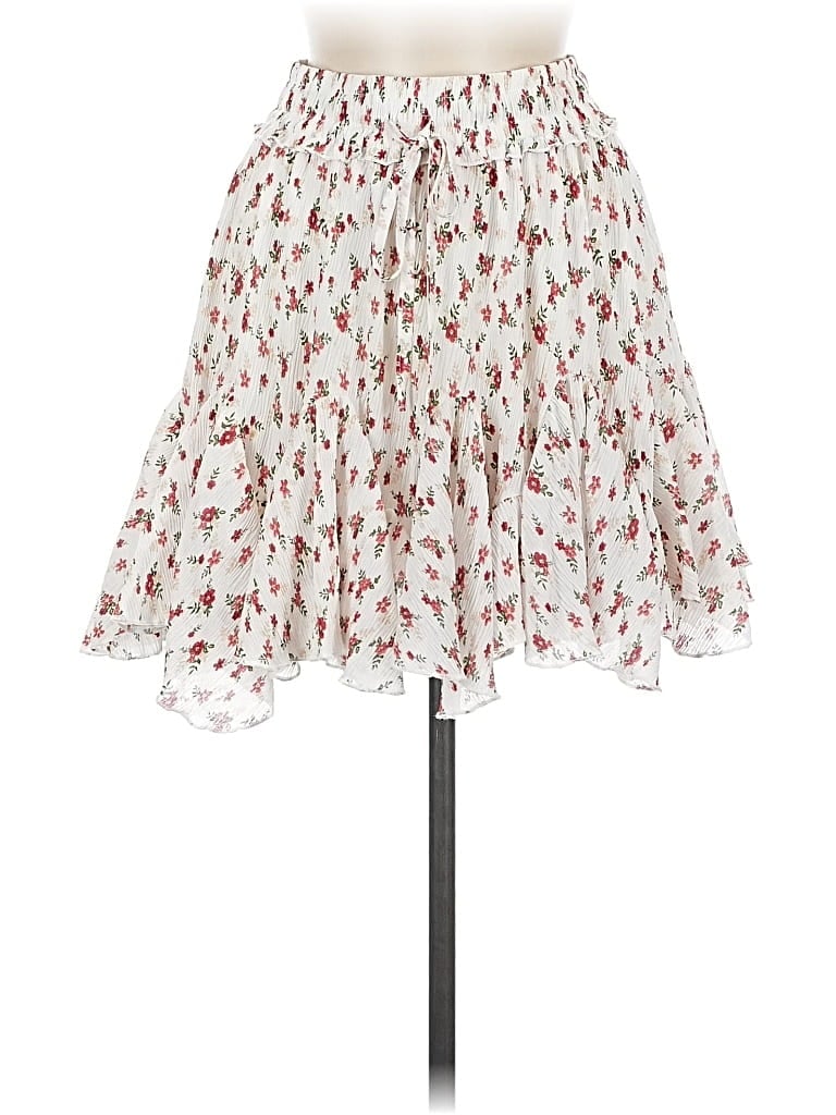 Pre-owned Shein Casual Skirt In White