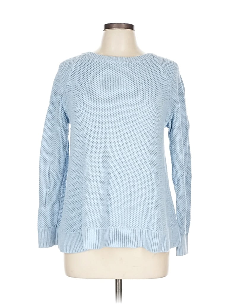 Pre-owned Ann Taylor Loft Pullover Sweater In Blue