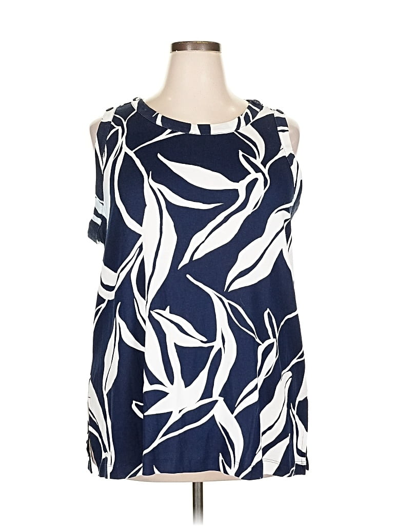 CHICO'S Pre-owned Sleeveless Blouse In Blue