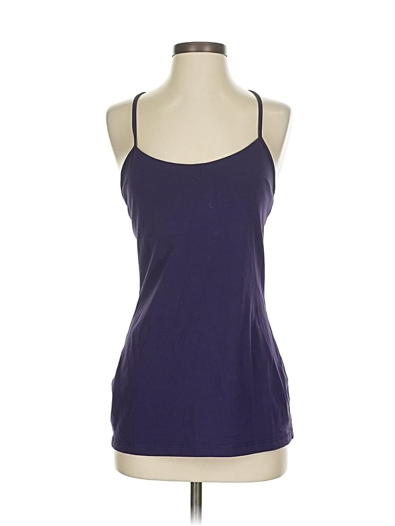 Pre-owned Lululemon Athletica Tank Top Purple Halter Neckline Tops
