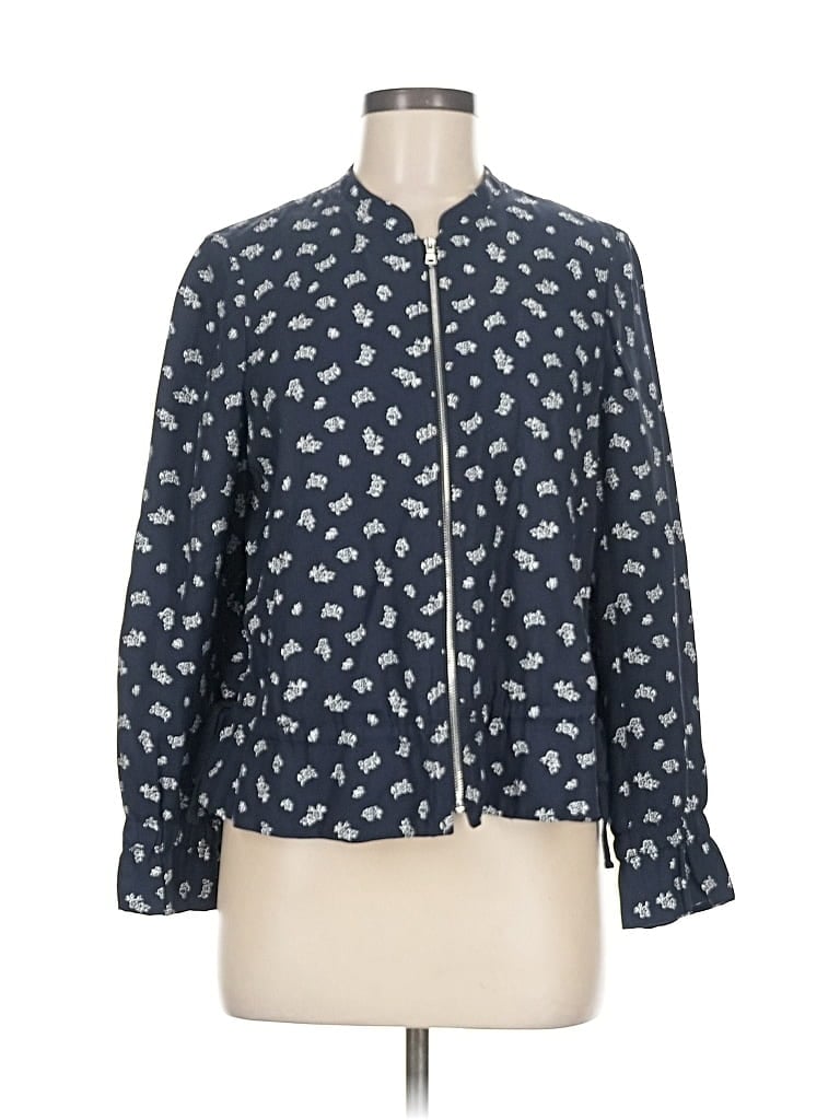 Pre-owned Ann Taylor Loft Jacket In Blue