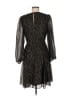 Maia 100% Polyester Print Black Cocktail Dress Size 8 - photo 2