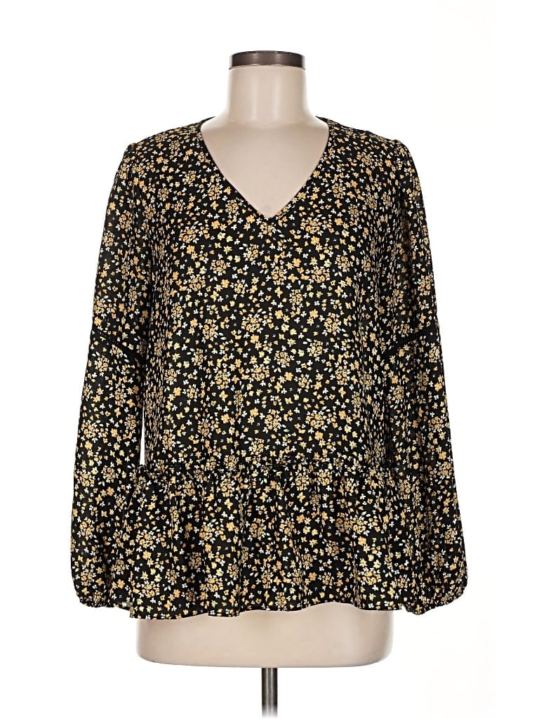 PLEIONE Pre-owned Long Sleeve Blouse In Gold